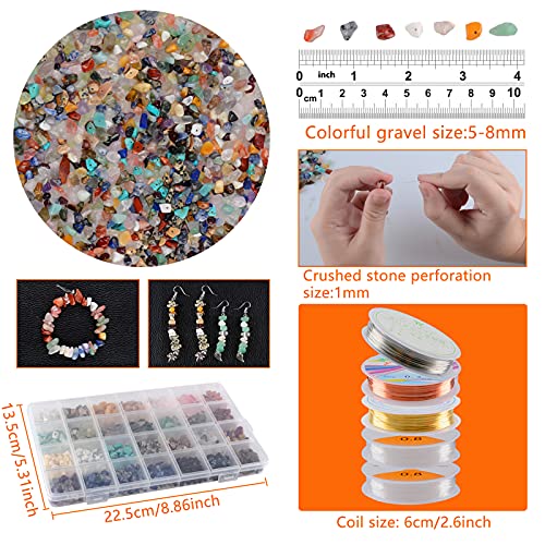 Wenyu Ring Making Kit, 28 Colors Crystal Beads 1667Pcs Crystal Jewelry Making Kit With Ring Sizer Tools Jewelry Wire Jewelry Pliers For Diy Bracelet Necklace Earring #TOP4