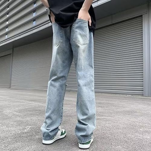 Loose Fit Jeans for Men Baggy Ripped Jeans Wide Leg Hip Hop Jean Loose Fit Denim Pants Y2k Streetwear4