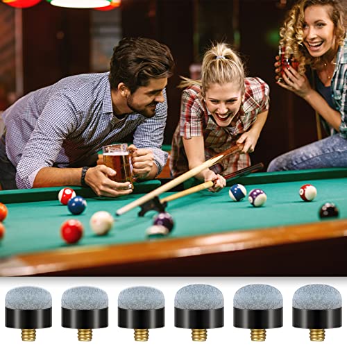 Deekin 30 Pieces 12 Mm/13 Mm Billiard Pool Cue Stick Tips Screw On Tips Or Nylon Ferrules Replacement Billard Screw In Cue Tips Pool Sticks Accessories(Gray) #TOP4