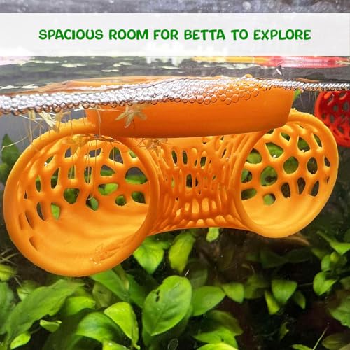 Image of Floating Betta Tunnel for Betta Training. Interactive Training & Enrichment Toy for Betta Fish - Stress Relief & Exercise Accessory, Floating Betta Fish Toys