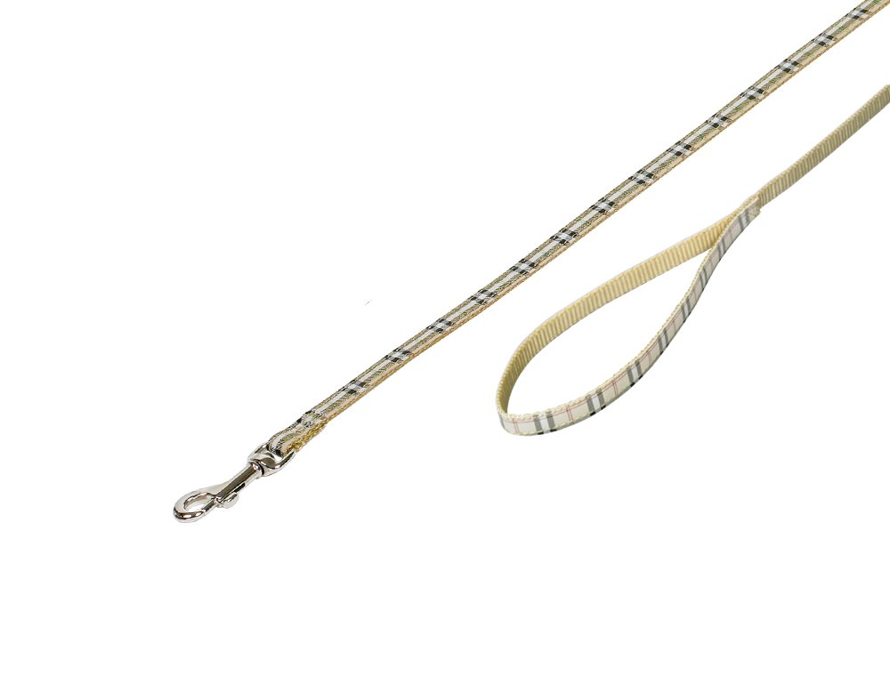 Nobby Pet Beige Dog Leash Tartan