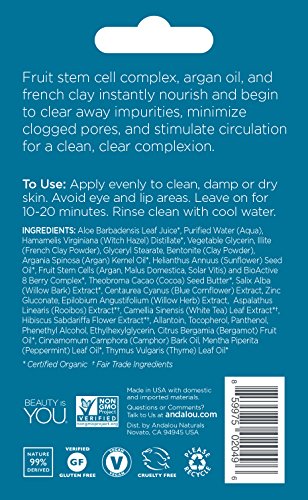 Andalou Naturals Argan Oil and Blue Clay Mask #TOP15