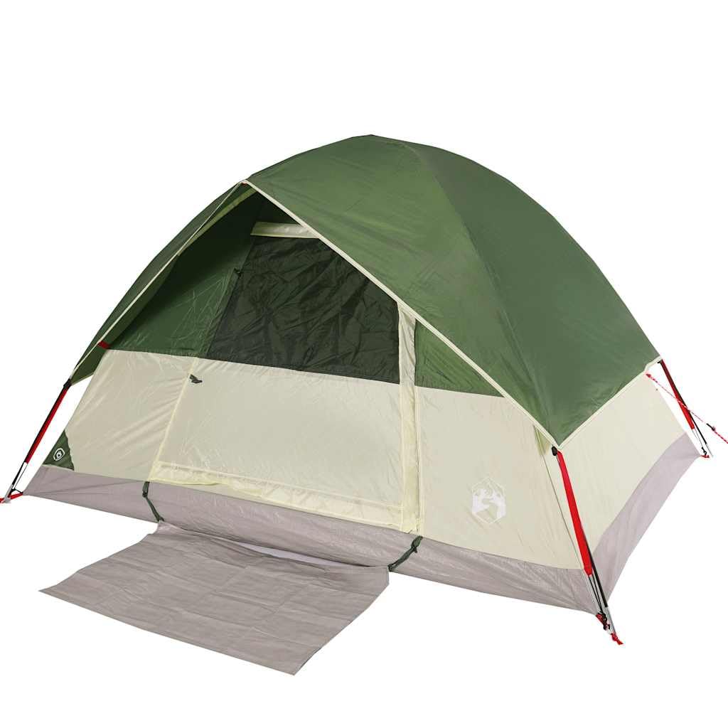 Tienda de campaña domo para personas, verde, T-poliéster impermeable con revestimiento de PU, xx cm, carpa exterior ligera para aventuras