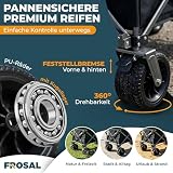 FROSAL Bollerwagen Theo faltbar Hund Kinder Hunde Strandwagen Transportwagen Hundewagen Strand