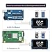 Hosyond 2.42 inches 128x64 IIC I2C OLED Display Module SSD1309 Driver OLED Screen Module for Arduino R3 ESP32
