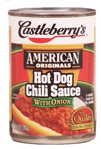 Castleberry Hot Dog Chili with Onion