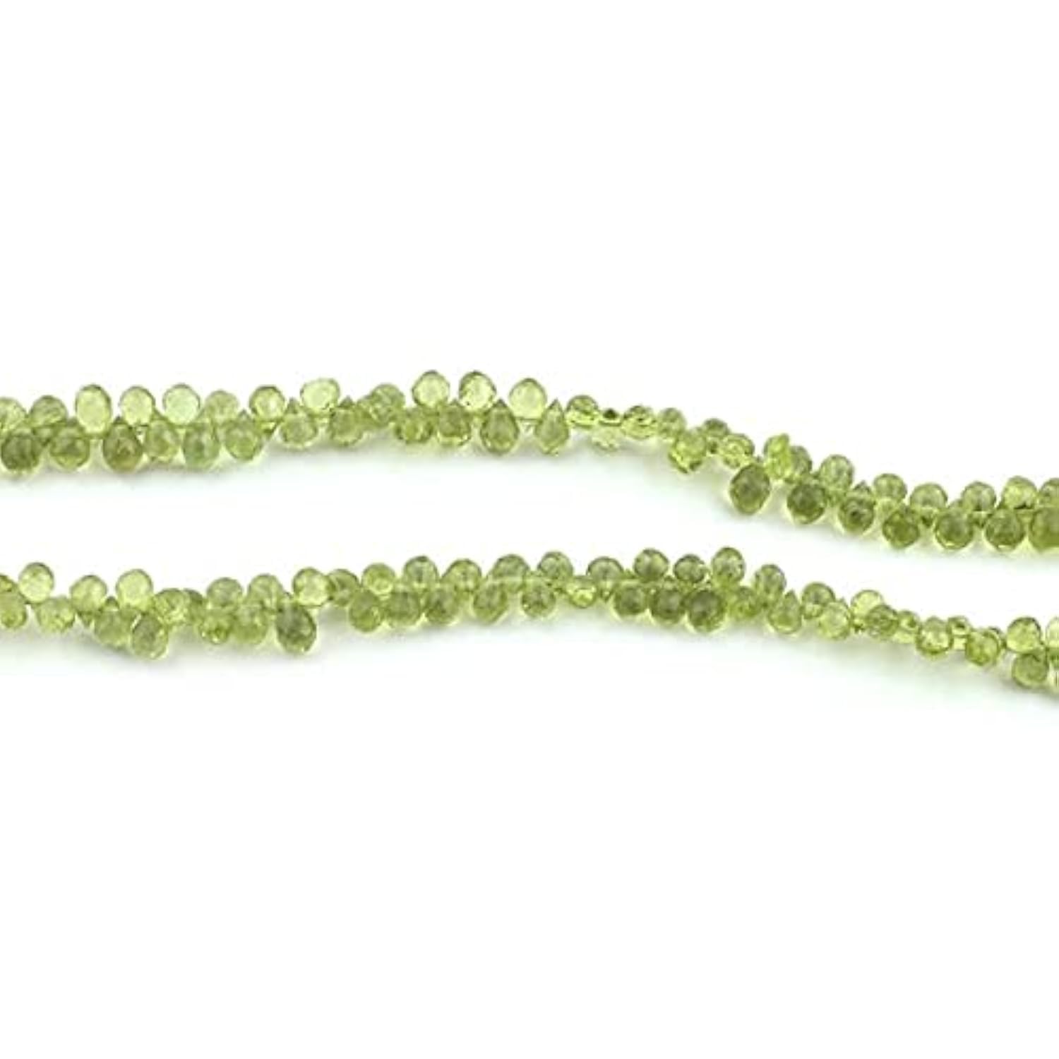 Peridot tear drop beads de 6mm à 9mm pour enfilage fils SB2587