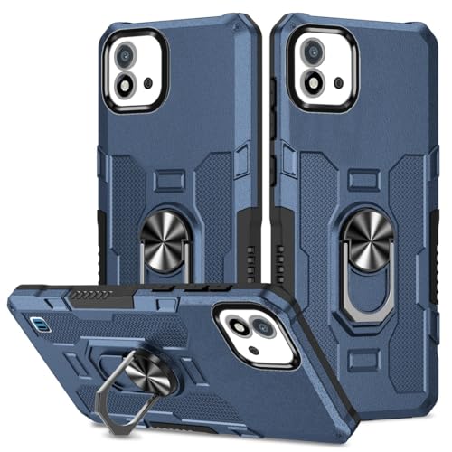 Étui de protection Oppo Realme C20 antichoc bleu polycarbonate rigide avec bague
