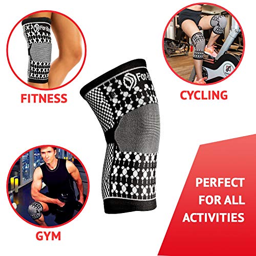 For-Knees Magnetic Knee Compression Sleeve Brace (Medium-13-16 Inches- Thigh) Measure Knee Before Ordering|See Chart For Size Info #TOP5