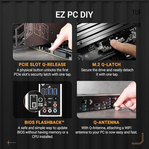 Image of ASUS TUF Gaming X870-PLUS WiFi Motherboard, AMD Socket AM5 for AMD Ryzen 9000 & 8000 & 7000 Series Desktop Processors