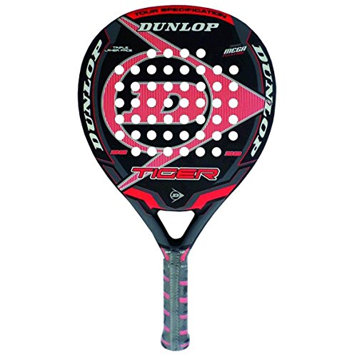 Dunlop Tiger - Pala de pádel, Color Rojo, 38 mm