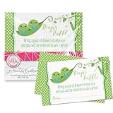 Cuteness Overload: Designed by a talented mom, these fun cards feature 2 cute peas in a pod for welcoming or celebrating twin boys! Gorgeous design paired with a cute phrase encouraging guests to bring a pack of diapers make for a great Baby Shower g...