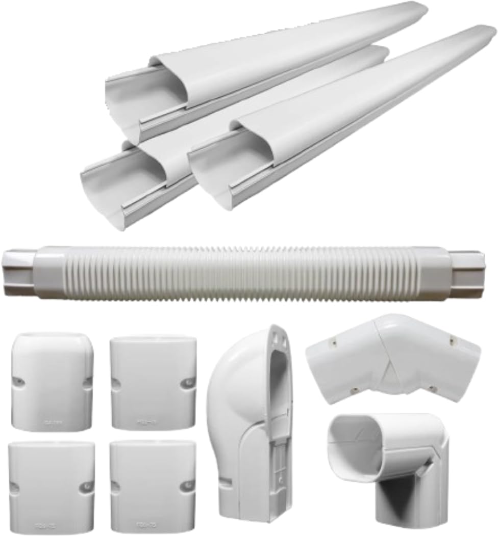 Airshield PVC Air Conditioner Line Set Cover Kit Advance|13 ft pipe ...