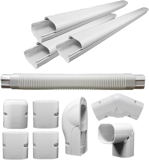 Airshield PVC Air Conditioner Line Set Cover Kit Advance|13 ft pipe ...