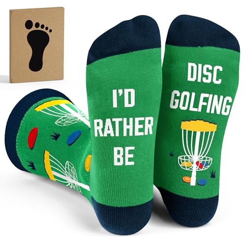 Disc Golf Socks for Men - Funny Frisbee Golfer Gifts and Accessories
