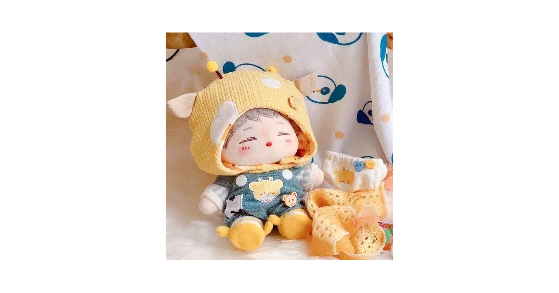 Amazon.co.jp: 着せ替えぬいぐるみ サロペット キリン 韓国 ベビー服