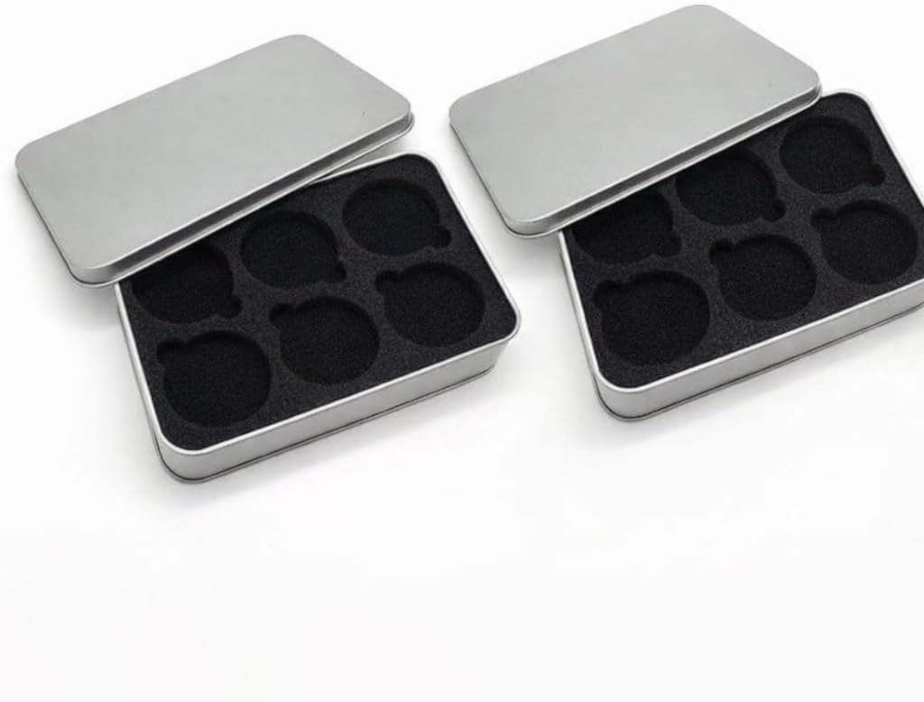 2 Pack Premium Coin Display Cases, Protective Collectible Coin Holder Box, Elegant Gift Packaging for Commemorative Coins, 45mm Slot