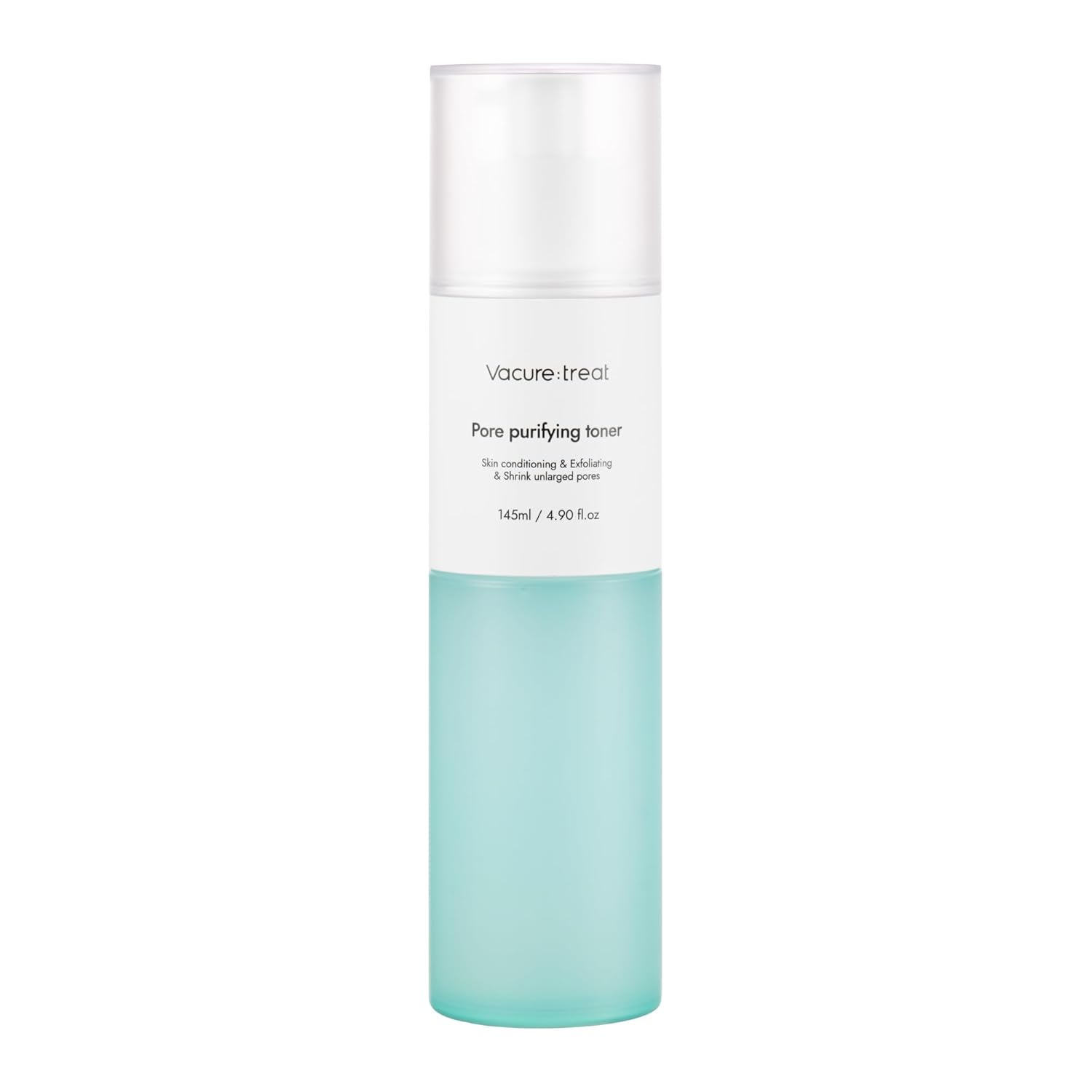 Vacure:treat Hydrating Toner for Face with Niacinamide, AHA BHA PHA, Arginine, Centella, Green Tea, Refines Pore Appearance, Balances Skin, All Skin Types, 4.9 Fl. Oz (145ml), 1 Count