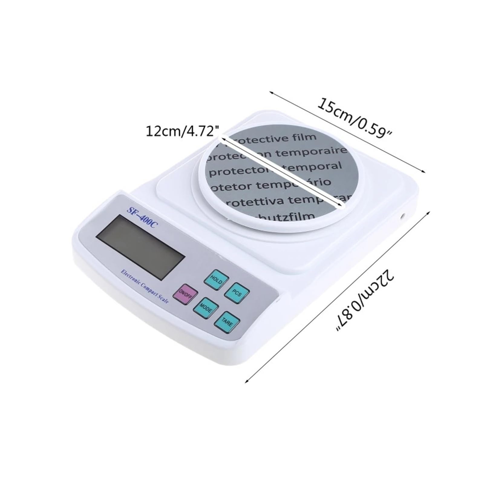 Báscula de laboratorio digital 500 g x 0,01 g Pantalla LCD de precisión Balanza analítica Balanza de joyería for laboratorios científicos, industriales, cocina Respuesta Rápida