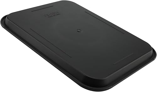 Vista 20 de Paquete de 12 bandejas de comida rápida marrón de 16 x 12 pulgadas, bandejas rectangulares grandes para servir restaurante, bandejas de plástico