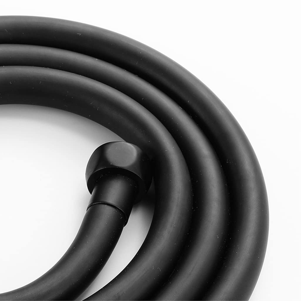 Święty prysznic przeciwskręcający 1500mm srebrny PVC wysokociśnieniowy gładki wąż prysznicowy, do wanny ręcznej głowicy prysznicowej elastyczny wąż prysznicowy obrót o 360°(Silver)