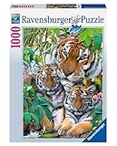 Inhalt: 1000 Teile Puzzle Ravensburger 19117 - Tigerfamilie