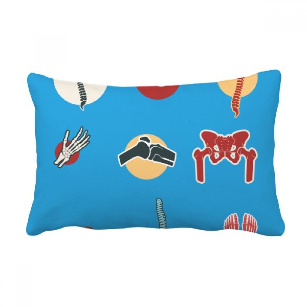 Coussin lombaire illustration articulations os 40x60 cm oreiller canapé