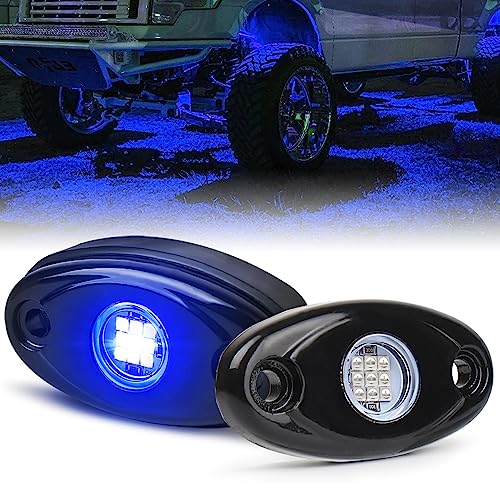 POVTOR Blue LED Off-Road Rock Lights Kit