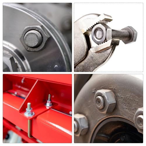 QUARKZMAN 2Stk Guss Rohr Fitting Sechskant Kontermutter 304 Edelstahl Sechskant Kontermutter 1 Innengewinde für Wasser Besen und Fahrwerk Reiniger (DN25)