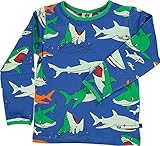 smafolk badehose 104 Alloverprint: Haie Smafolk Langarmshirt Longsleeve blau mit Allover Hai Print Groesse 3-4 Jahre