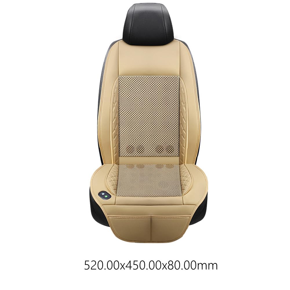 Cojín de Asiento de Masaje con ventilación de 12/24 V con Ventilador, disipación de Calor y enfriamiento, Alfombrilla de Asiento de Masaje, cojín de Asiento Interior de Coche de Verano