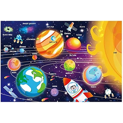 SYNARRY 100 Piece Solar System Puzzle for Kids Cover