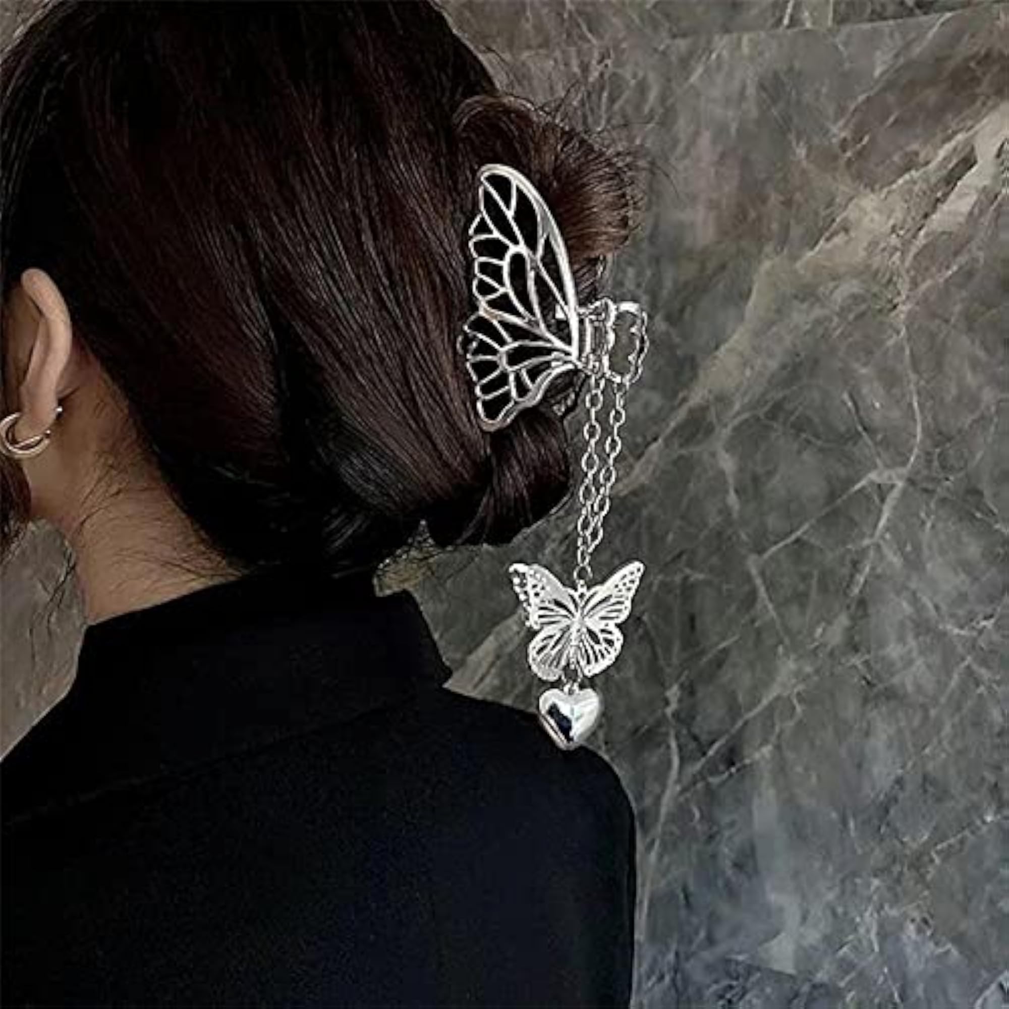 8pcs Elegant Decorative Jaw Clips Set for Women, Party Ready