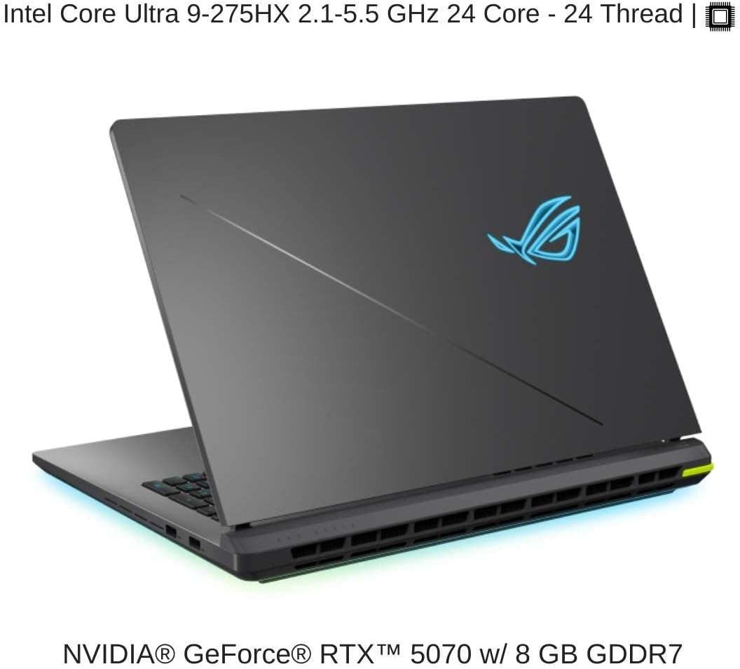 HIDevolution [2025] ASUS ROG Strix G18 G815LP 18" WQXGA 240Hz IPS-Level, 2.1 GHz Ultra 9-275HX, RTX 5070, 128 GB DDR5 RAM, 2 TB PCIe SSD, Windows 11 Pro