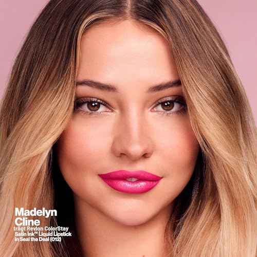 Revlon, flüssiger Lippenstift, Gesichtsmakeup, ColorStay Satin Ink, langanhaltende kräftige Lippenfarben… – Ansicht 4