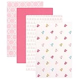 Luvable Friends Unisex Baby Cotton Flannel Receiving Blankets, Birdies, One Size