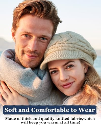 Sombrero de invierno Newcotte para mujer tejido con visera miniatura 4