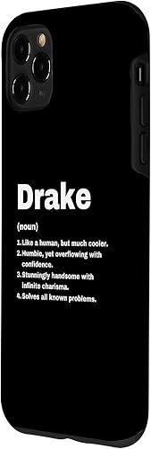 Miniatura 2 de Funda divertida para iPhone 11 Pro Max Drake con definición de nombre personalizado