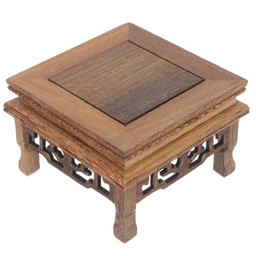 SUPVOX Base Espositiva in Legno per Vaso da Fiori e Oggetti Ornamentali, Piedistallo per Esposizione di Piante in Interni ed Esterni