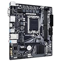 GIGABYTE H610M S2H V2 Motherboard - Unterstützt Intel Core 14. Generation CPUs, 4+1+1 Hybrid Phasen Digital VRM, bis zu 5600MHz DDR5, 1xPCIe 3.0 M.2, GbE LAN, USB 3.2 Gen 1 – Ansicht 3