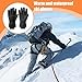 Ski Gloves - Snowboard Gloves, Winter Glove, Windproof 5-Finger Warm Mittens for Outdoor Camping Motorcycle Riding Hunting Workout Cycling Skiing Snowboarding Hiking, All-Weathers