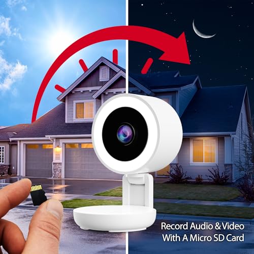 Energizer Smart 2K Wired Indoor Camera with Light for Night Vision, 5GHz & 2.4GHz Wi-Fi, Foldable for Privacy, Remote Access, 130° Wide Angle, Recording, Instant Motion Alerts, Two-Way Audio (White) - image 3