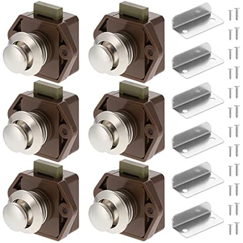 HSEAMALL Push Button Latch Locks Set Cover