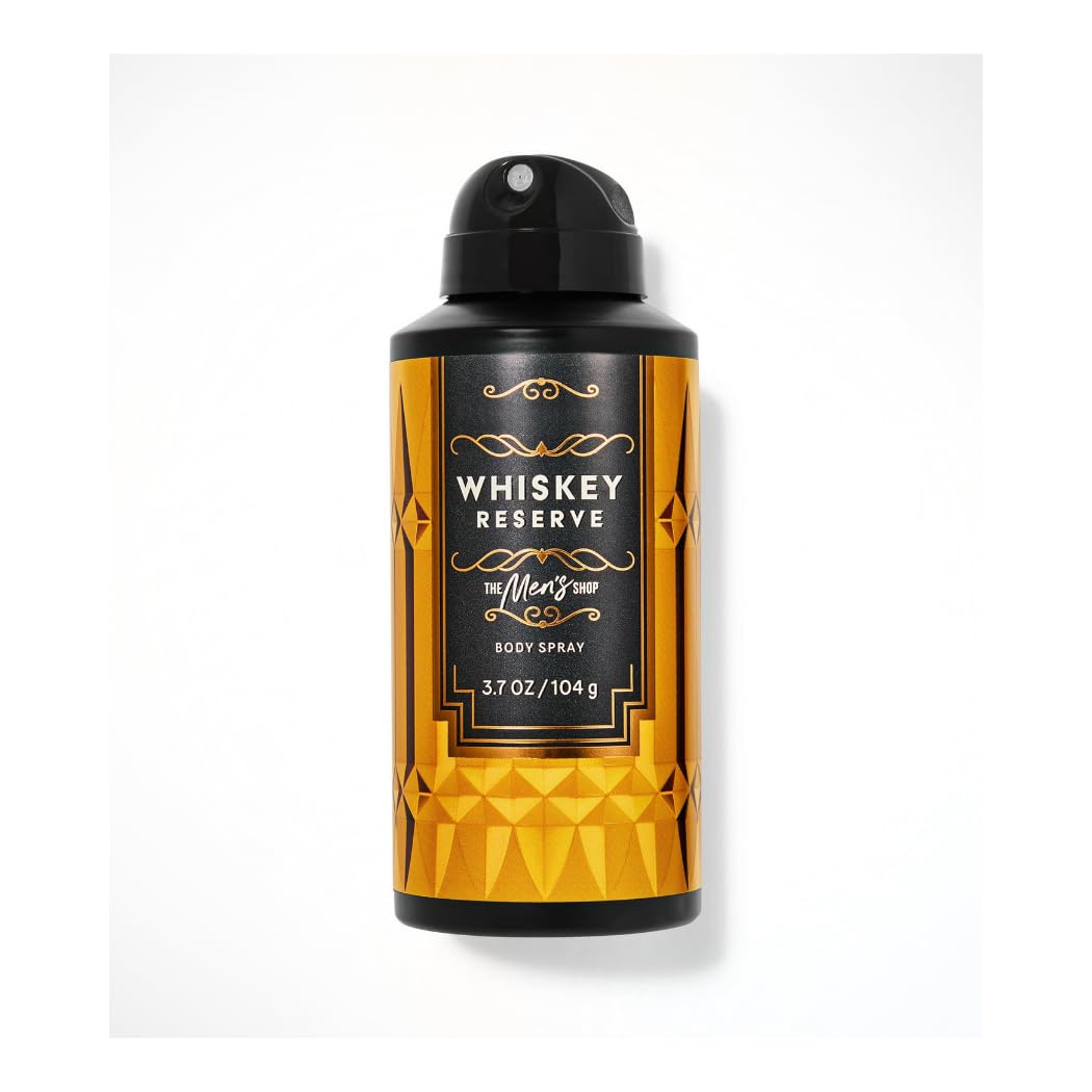 Bath & Body Whiskey Reserve Body Spray, 3.7 oz. / 104 g (Packaging Artwork Styles May Vary)