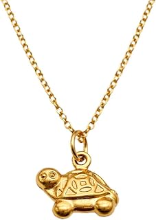 Heeraya Gold Plated Turtle Pendant Necklace for Women, Cute Minimal Charm, Daily Wear Elegant Jewellery Gift Price In India