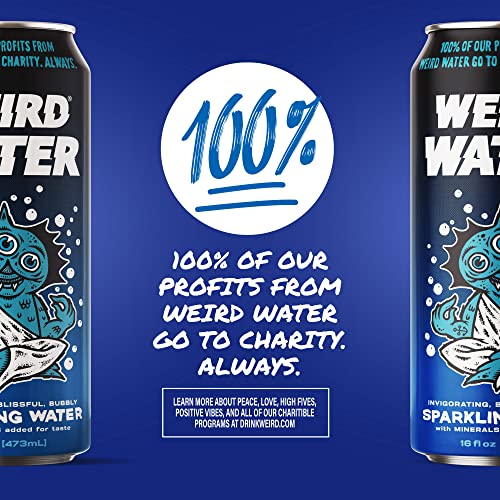 Drink Weird - Weird Water, Clean And Bubbly Mineral Enhanced Sparkling Water, 12 Pack Of 16Oz Cans #TOP1