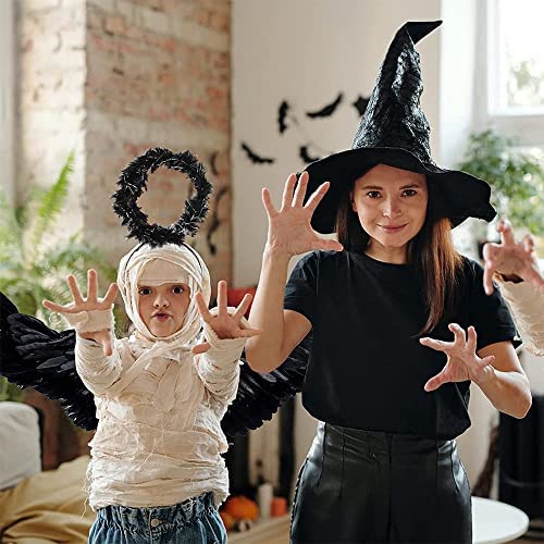 Oyolan Déguisement Ange Blanc Femme Robe + Ailes + Serre-tête Auréole Ange Ensemble Costume Halloween Tenue Carnaval Blanc S Oyolan Déguisement Ange Blanc Femme Robe + Ailes + Serre-tête Auréole Ange Ensemble Costume Halloween Tenue Carnaval Blanc S