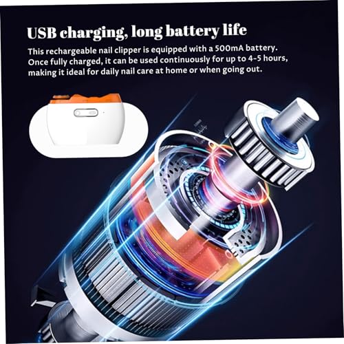Coupe-ongles automatique LED rechargeable soin premium - 4