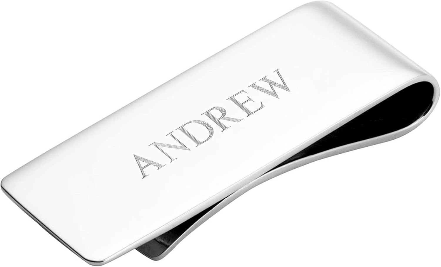Cunill 925 Sterling Silver Classic Money Clip Personalized, Custom Engraved Money Clip