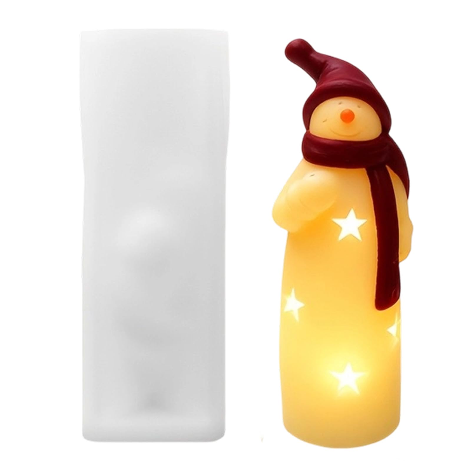 NVOQILIN Food Grade Silicone Santa Christmas for Making Christmas Craft Baking Chocolate Candy Santa